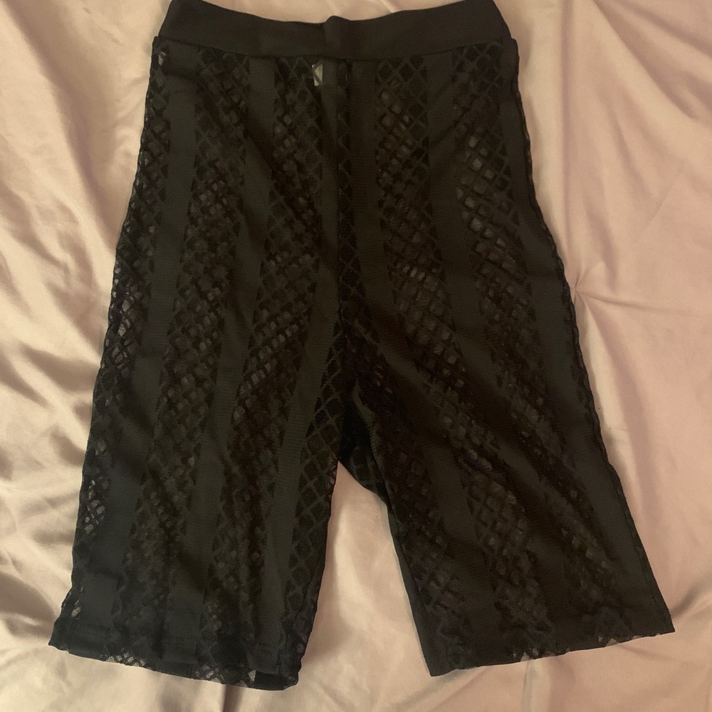 Mesh biker shorts